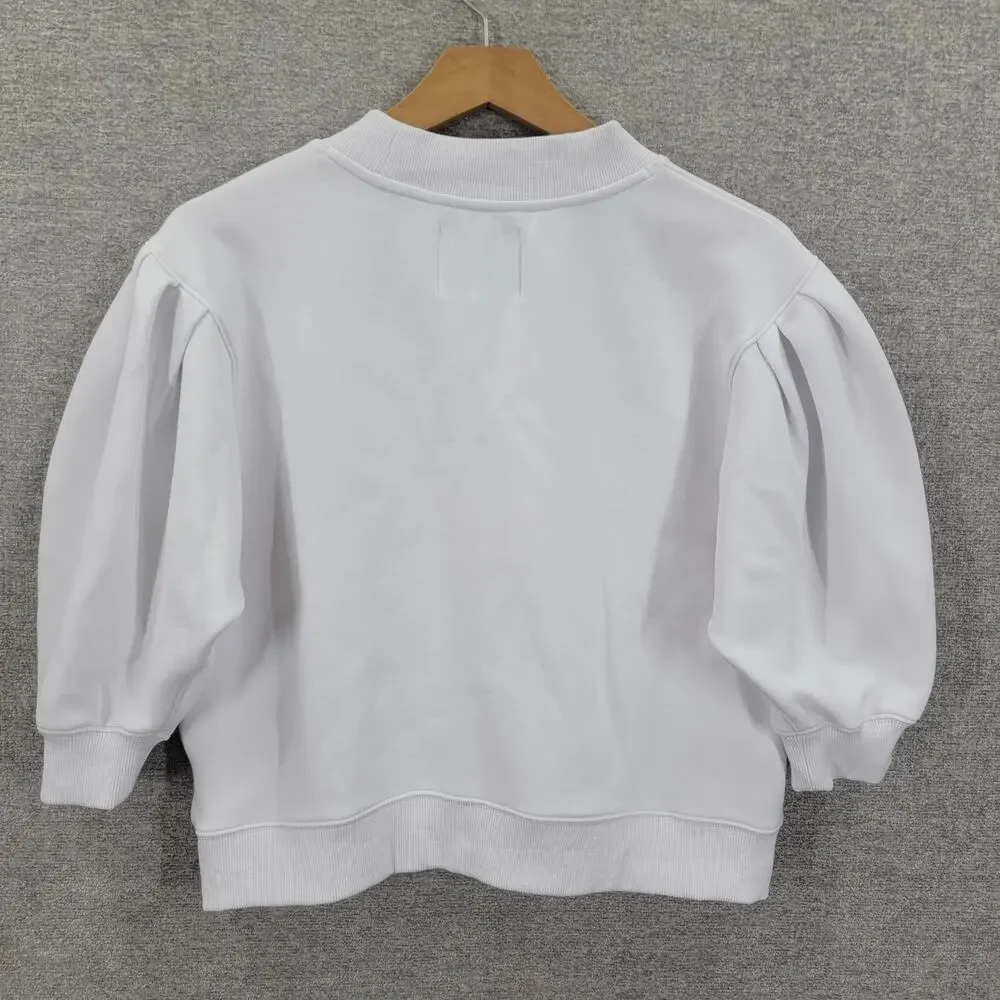 Addison Bay White Puff Sleeve Blouse - Picture 4 of 8